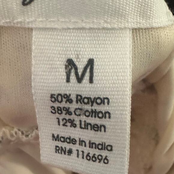 Japna Blue Beige Floral Ruched Sundress – Size M – Summer Boho Chic - Picture 6 of 6